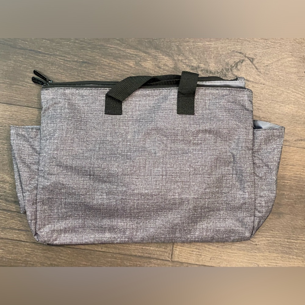 Thirty One Super Swap It Pocket in charcoal crosshatch
